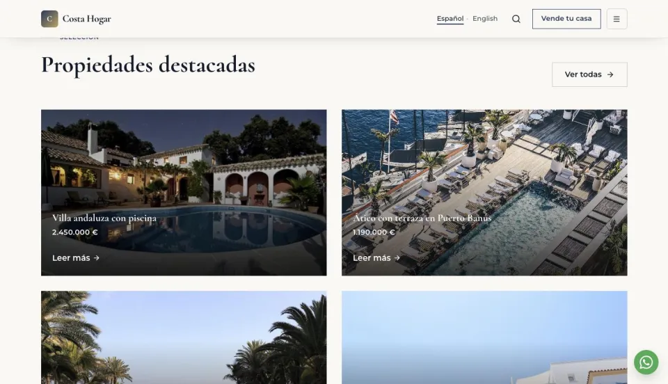 Propiedades destacadas de Costa Hogar