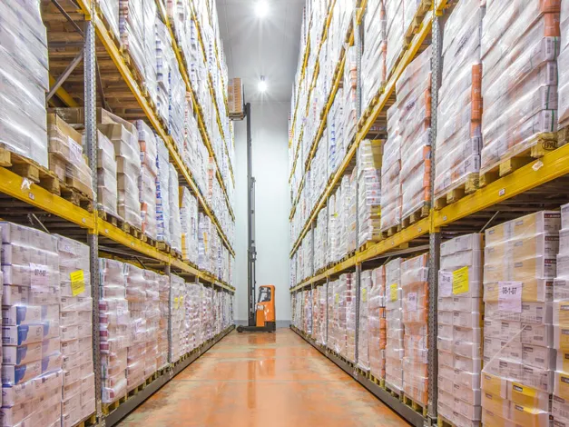 Cámara frigorífica con estanterías de EuroPallets